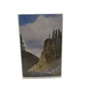 Obsidian Cliff Yellowstone Park Overlooking Beaver Lake Vintage Photo Postcard‎